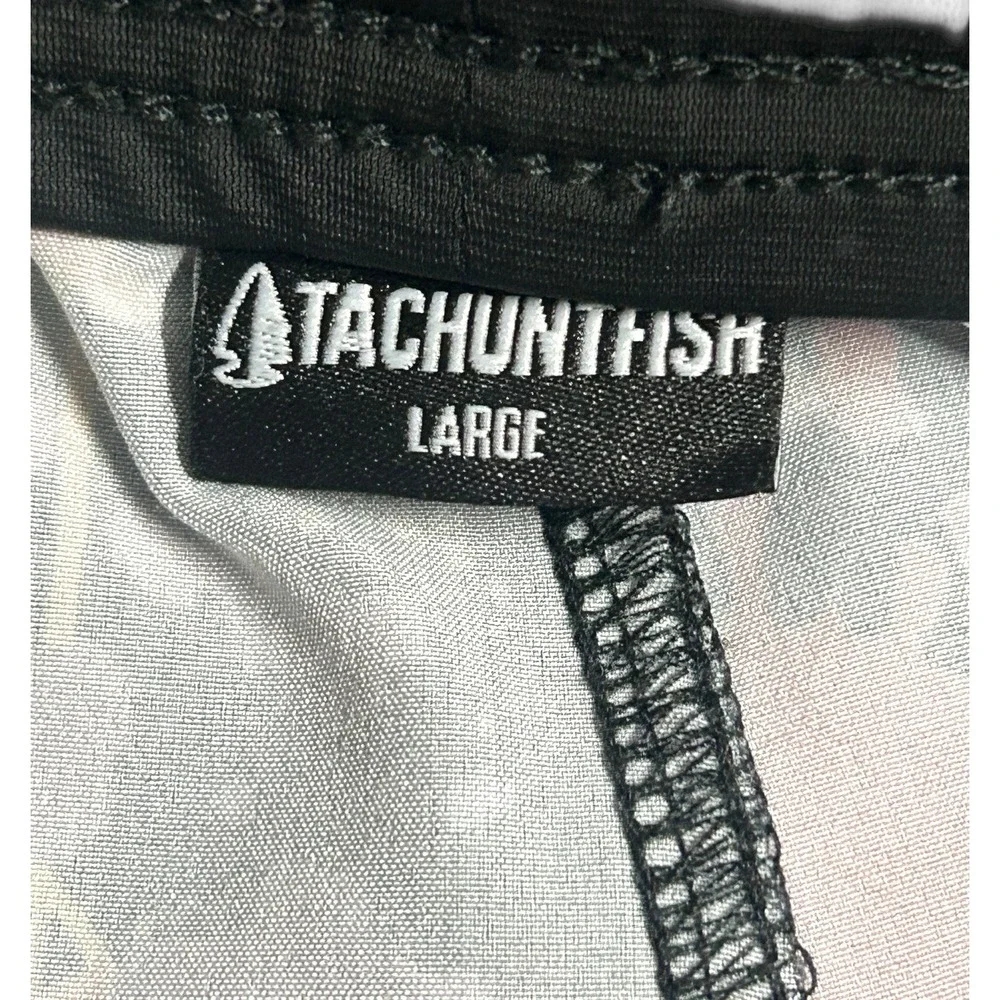 Tachuntfish THF Athletic Shorts Neon Paint  Splatter Men's Large Performance Gym
